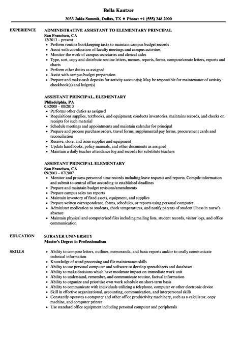 principal job description elementary   document
