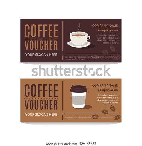 coffee voucher images stock  vectors shutterstock