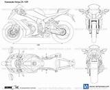 Kawasaki Ninja Zx 10r Vector Templates Template Preview Motorcycles sketch template