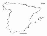 Spain Map Outline Printable Visit Useful Assignments Planning Travel School Country Maps sketch template