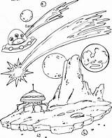 Ufo Ship Unidentified Object Ruang Pewarna Halaman Mewarnai sketch template