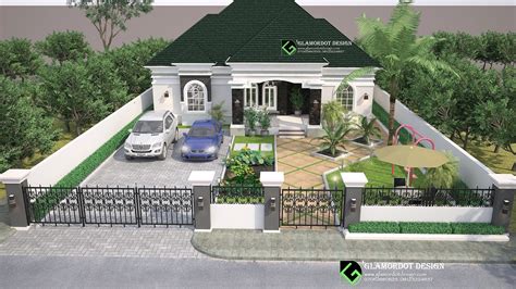 top house plan   bedroom bungalow  nigeria