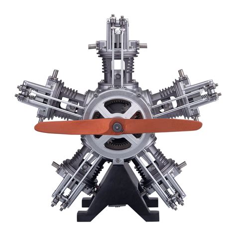 cylinder radial engine model kit  works build   radial enginediy
