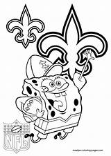 Coloring Pages Orleans Saints Nfl Football Print Spongebob Fsu Color Printable Getdrawings Clipart Helmet Library Getcolorings Popular sketch template