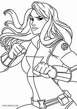 Superhelden Widow Superheld Mädchen Ausdrucken Malvorlagen Cool2bkids sketch template