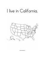 Coloring California Live States United America sketch template