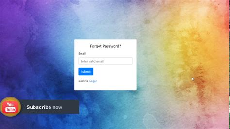 Forgot Password Page Responsive Design Bootstrap 4 Html Css