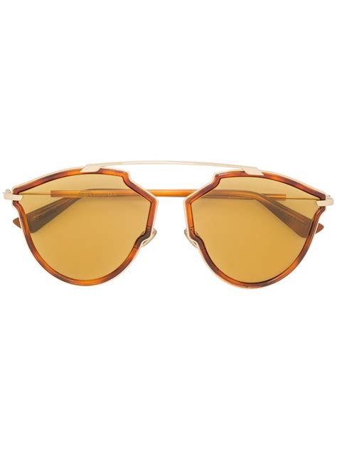 dior so real riss mirrored sunglasses in brown modesens mirrored