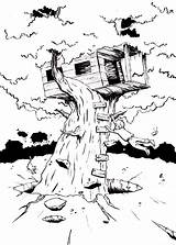 Coloring Treehouse Pages Robert Young Choose Board Magic sketch template