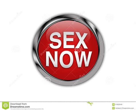 sex now curved on a glossy push button stock illustration