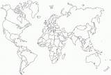 Coloring Pages Continents Map sketch template