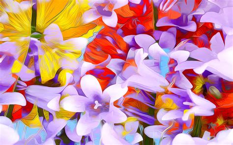 flowers art abstraction  hd  wallpapersimages