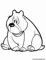 Bear Cartoon Coloring Cute Pages Clipart Teddy Sad Printable Book Colouring Drawing Cliparts Color Children Template Clip Drawings Library Preschoolers sketch template