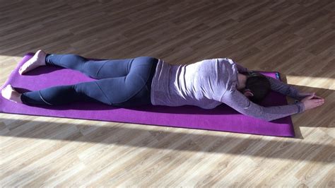 front lying relaxation restorative yoga youtube