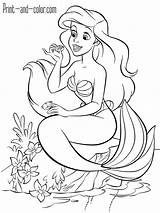 Mermaid Coloring Mermaids Sereia раскраски sketch template