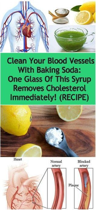 clean  blood vessels  baking soda  glass   syrup