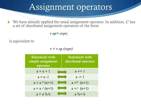 operators  expressions powerpoint    id
