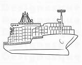 Ship sketch template