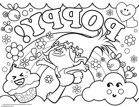 image result   printable poppy troll coloring pages trolls