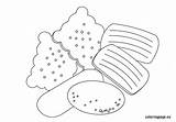 Biscuits Coloring sketch template