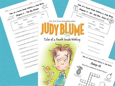 tales   fourth grade   judy blume printable worksheets