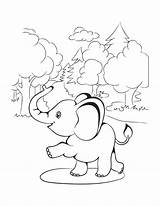 Verbnow Elephants sketch template