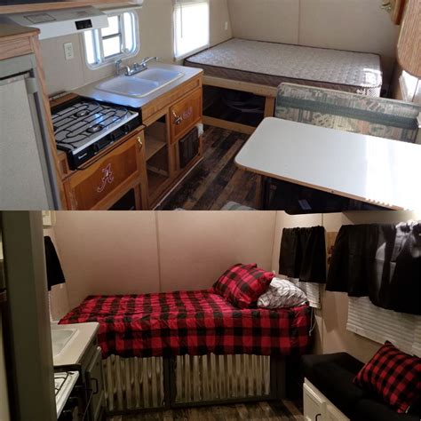 our before and after 2002 amerilite camper home