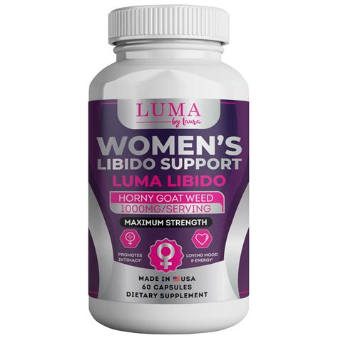 Luma Libido For Women Supplement With 1000mg Horny Goat Weed 60 Ct