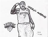 Anthony Coloring Pages Davis Behance Carmelo Dibujo Template Menciones sketch template