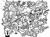 Doodle Colorine sketch template