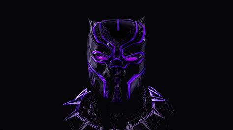 download 1920x1080 wallpaper black panther superhero dark glowing mask full hd hdtv fhd