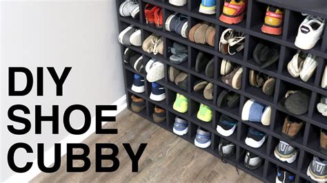 easy shoe cubby speed build youtube