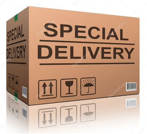 special delivery cardboard box stock photo  kikkerdirk