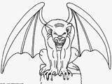 Coloring Gargoyle Gargoyles Goblin sketch template