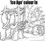 Coloring Ice Age Pages Getcolorings Getdrawings sketch template
