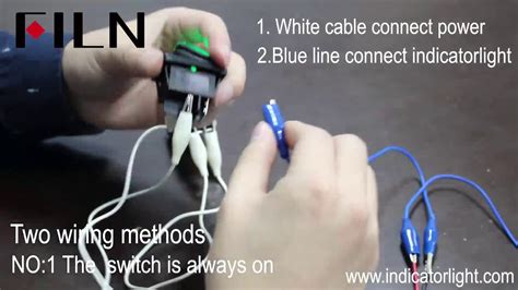 wiring methods  rocker switch youtube