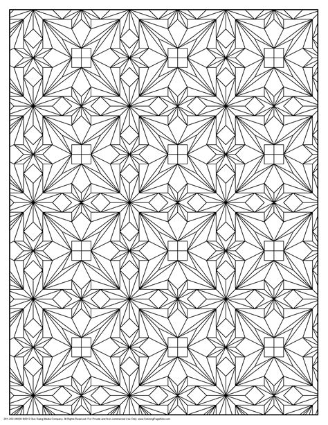 geometric pattern coloring pages  adults coloring home