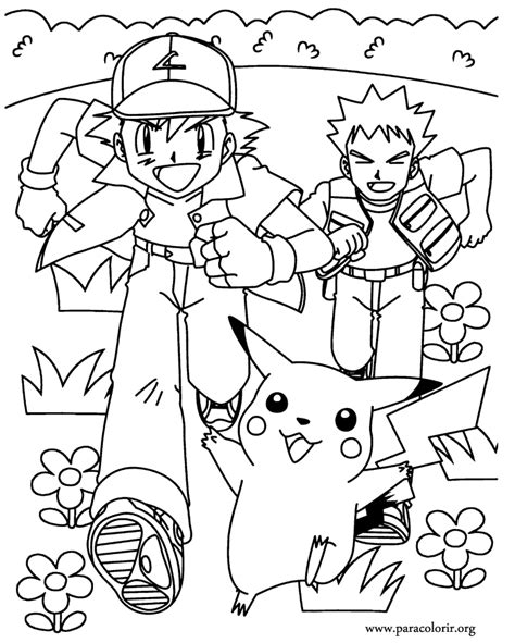 ash  pokemon coloring home