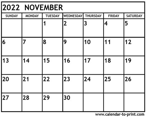 november  calendar printable printable word searches