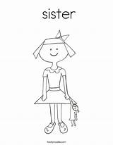 Coloring Sister Pages Noodle Print Doll Girl Twisty Twistynoodle Built California Usa God Made sketch template