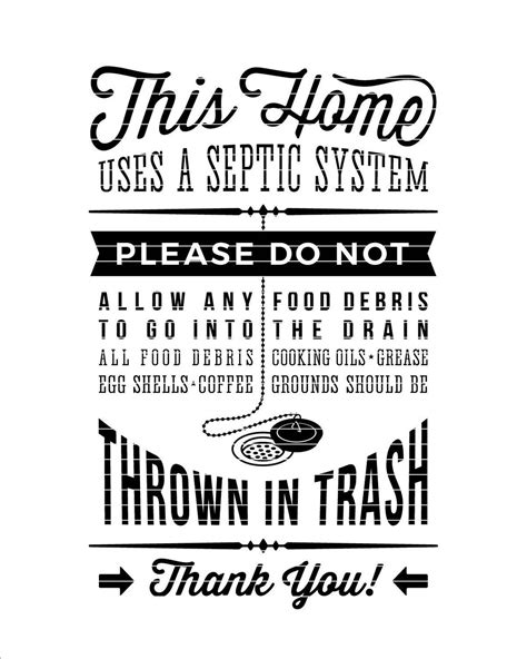 printable septic signs printable word searches
