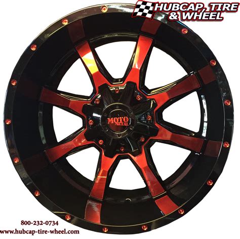 New Custom Painted Wheels Moto Metal Mo970 Black And Red