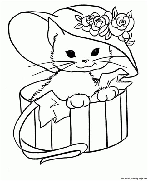 adorable kittens coloring pages coloring home