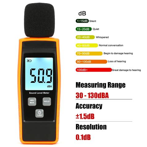 rz sound level meter digital handheld db meter sonometros noise audio level meter  db