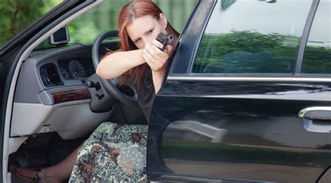 self defense — how to defend yourself with a gun from inside your car alternative