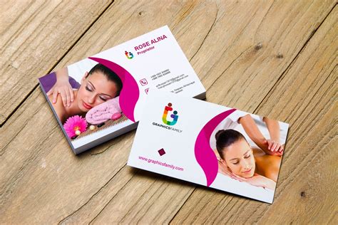 beauty  spa business card design graphicsfamily