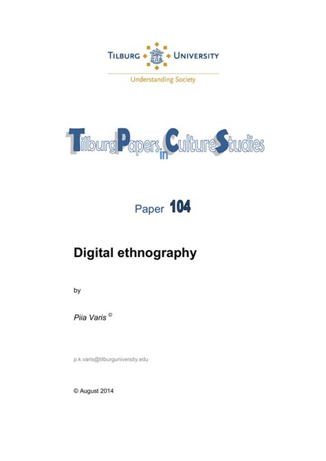 paper  digital ethnography