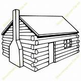 Cabin Log Clipart Clip House Coloring Drawing Cabins Pages Logging Easy Cliparts Settlers Cartoon Guest Rustic Draw Wood Homes Line sketch template