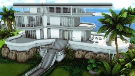 modern mansion  plumbobkingdom  mod  sims  sims  updates
