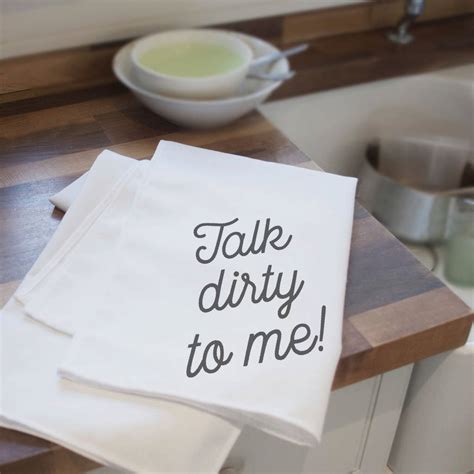 Naughty Tea Towel By Oh So Cherished